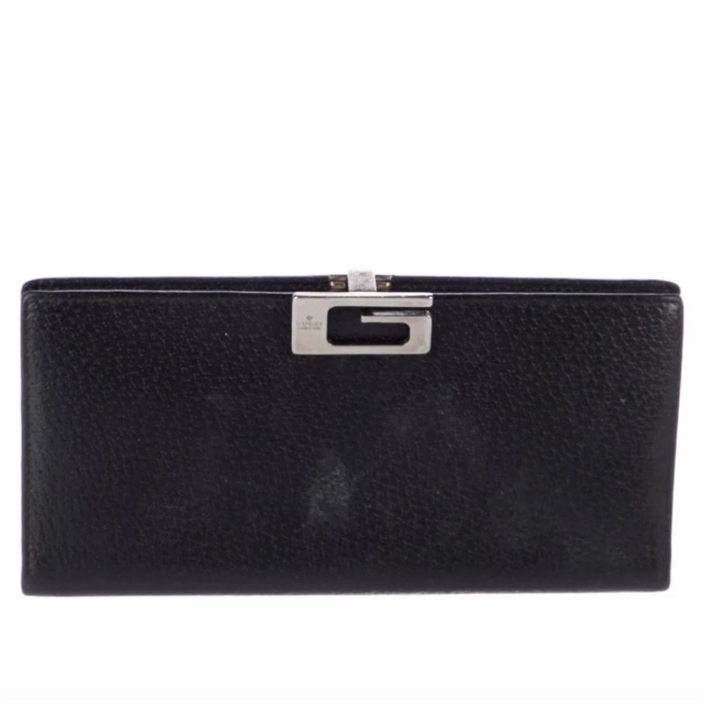 Vintage Gucci Black Leather Wallet